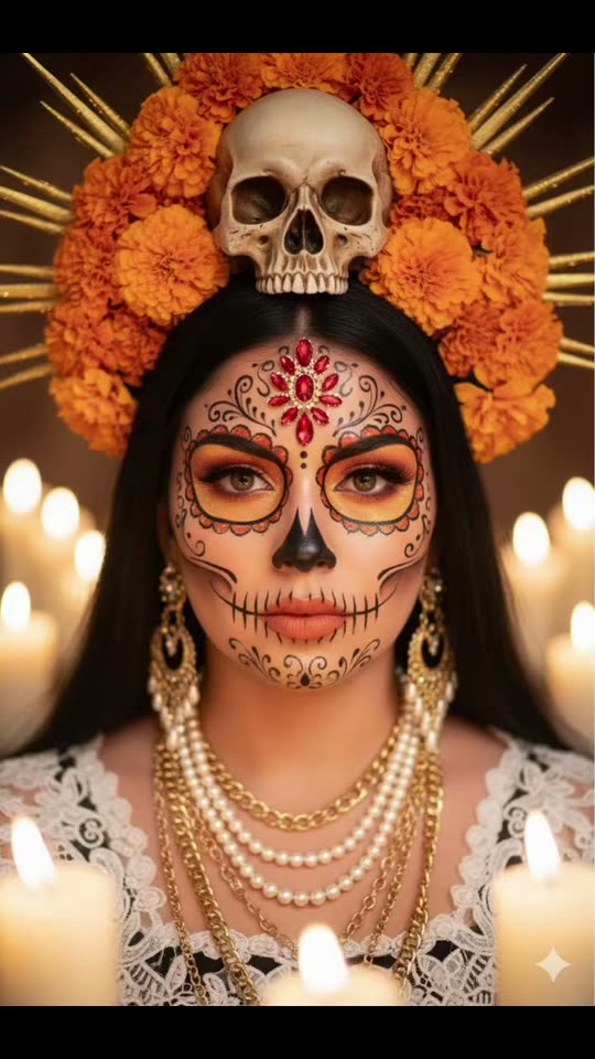 Catrina Makeup AI photo example