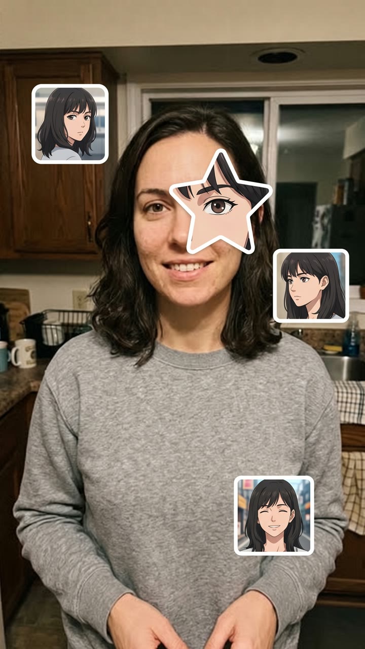 Anime Face Trend AI photo example