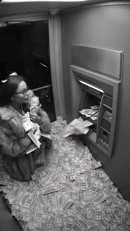 The original The ATM that bursts with cash ATM Glitch reel by @prostoanastasiya_