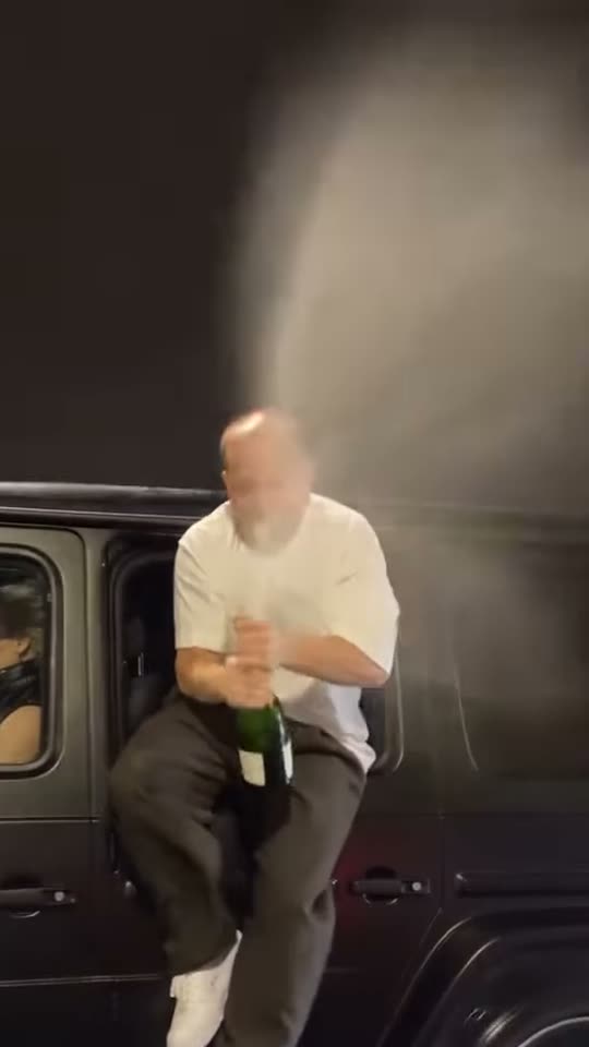 Champagne Car Window AI video example
