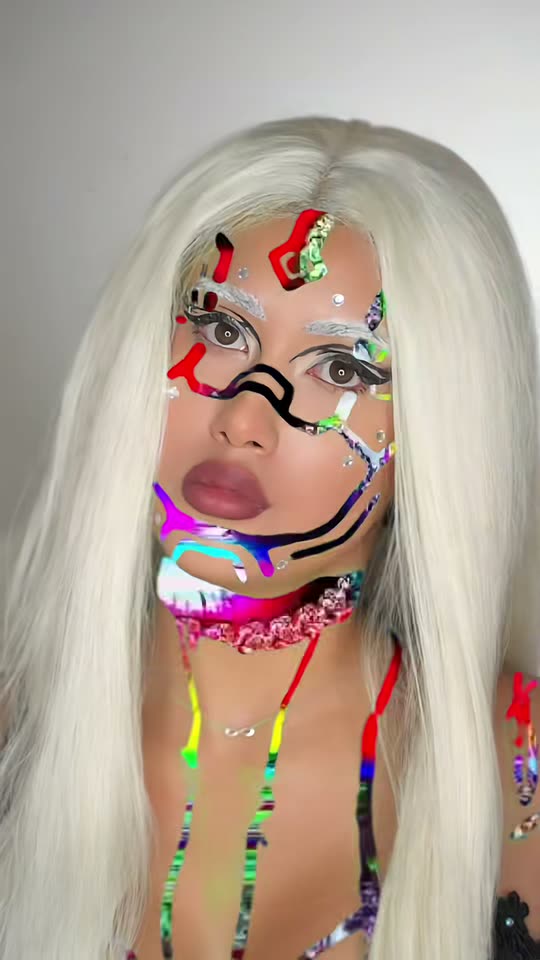 Glitch Makeup AI video example