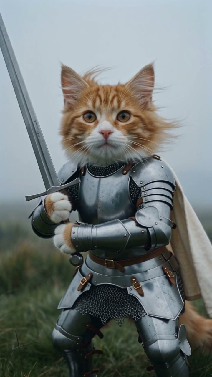 Knight Cat AI video example