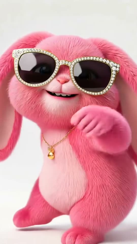 The original Mi Chico dancing bunny Mi Chico Dance reel by @highonbubbles