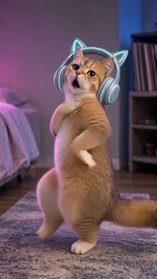 The original SaWaDiKa dancing cat SaWaDiKa Dance reel by @77_qiqi_