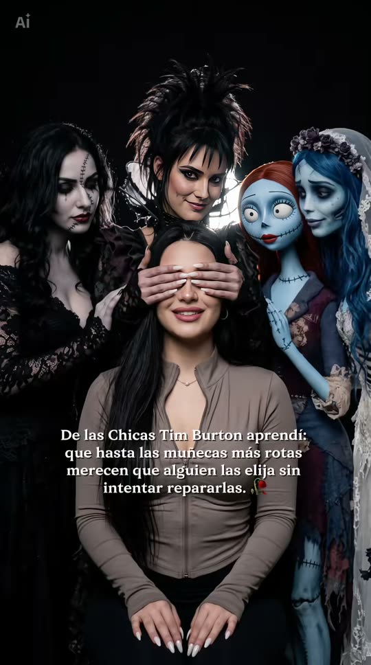 Tim Burton Girls AI video example